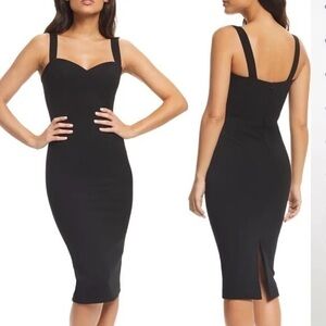 NWOT Dress the population size large black cocktail dress